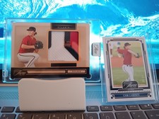 2025 Panini Three and Two Cam Caminiti Gold Holo Prospect Swatch 8/10 - Braves