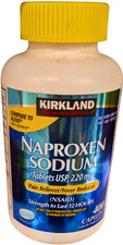 Kirkland Signature Naproxen Sodium Pain Reliever 220mg 400 Caplets EXP 06/2027