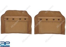 Seat Back Pouch Set Tan For Willys Mb Ford Gpw M38 M38a1 Cj2a Cj3a Cj3b Cj5 S2u Seat Back Pouch Set Tan For Willys Mb Ford Gpw M38 M38a1 Cj2a Cj3a Cj3b Cj5 S2u
