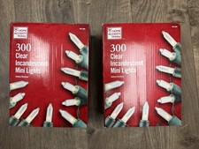 Lot of 2 Home Accents Holiday 300L Clear Incandescent Mini Lights Christmas