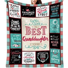 Granddaughter Gift Fleece Blanket Best Birthday Gifts From Grandparents Today