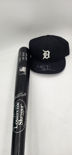 Tony Clark Detroit Tigers C271s Louisville Slugger Official Hat Signed Game Used - Picture 11 of 11