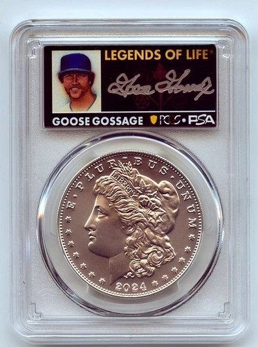 2024 $1 Silver Morgan Dollar PCGS MS70 FS Legends of Life Goose Gossage