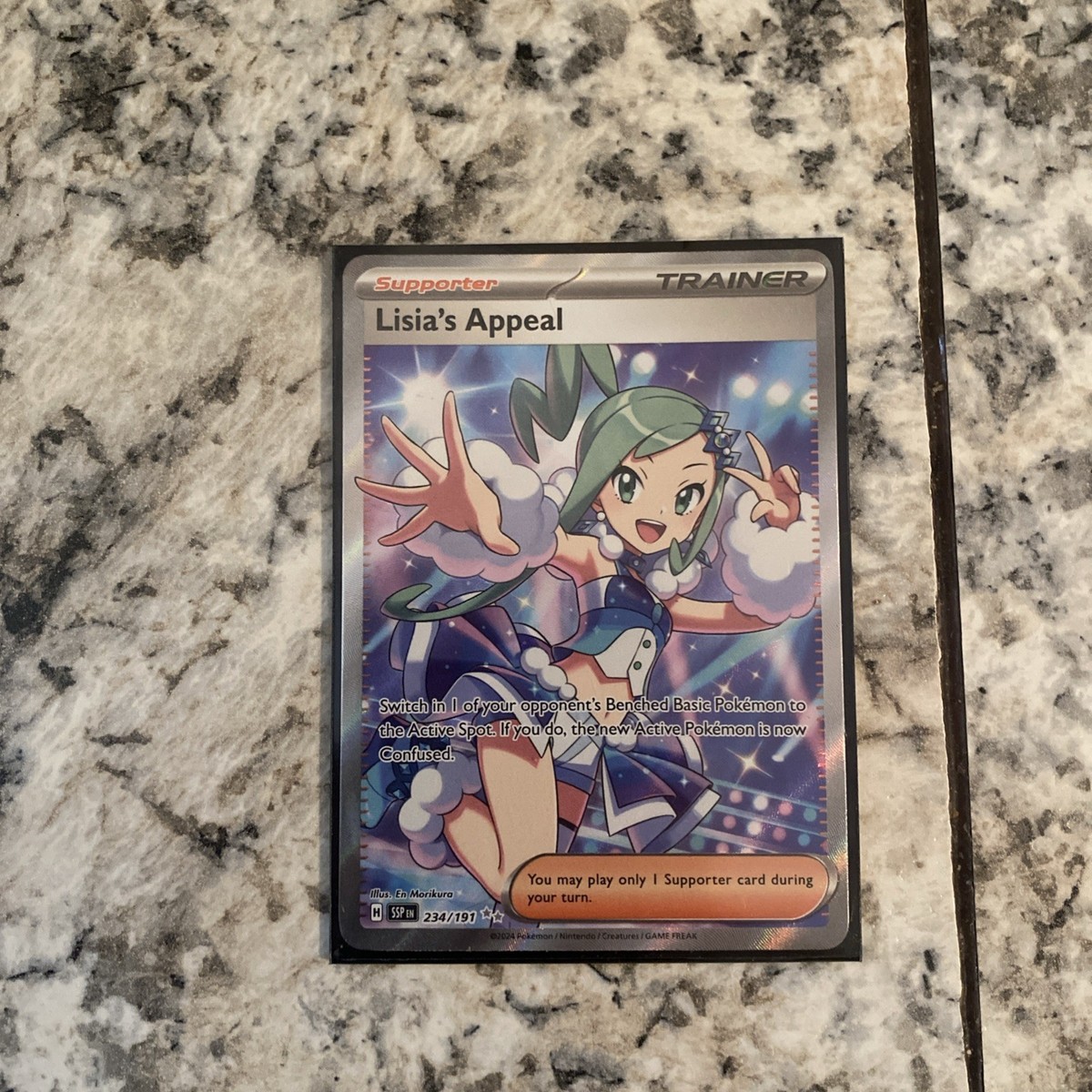 ポケモンカード Lisia ホロカード　英語版 Pokemon Lisia's Appeal 234/191 Full Art Surging Sparks Extended