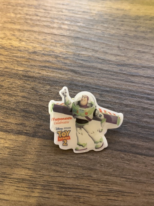 McDonald's Buzz Lightyear Toy Story 2 Pin 1999 Gold Tone
