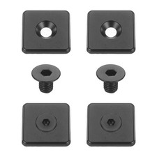 4Pcs Profile End Cap, Zinc Alloy 4040 EU Standard T-Slot Extrusion, Black
