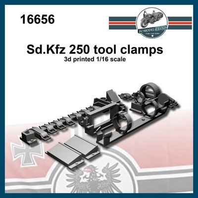 FC Model Trend 1/16 Sd.Kfz 250 Tool Clamps