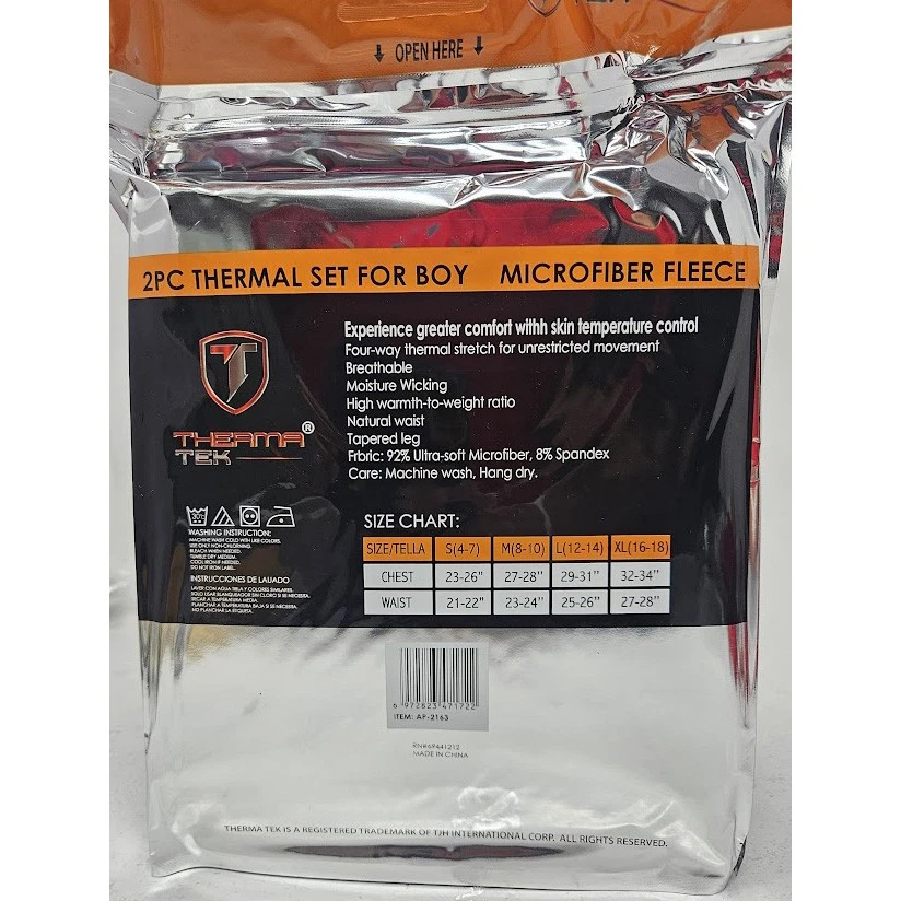 Pantalones cortos térmicos de microfibra polar largos John cálidos de invierno para niños Foto 2 de 4