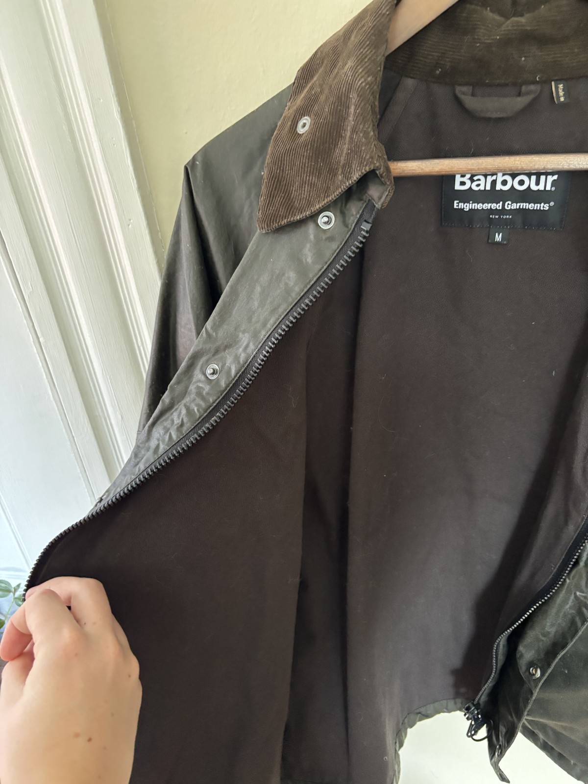 Barbour x Engineered Garments Waxed Cotton Jacket Mad… - Gem