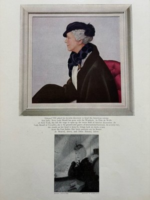 Elsie de Wolfe Lady Mendl Boutet de Monvel Dietz Edzard Portraits Vintage 1937