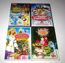 Kid Holiday DVD Lot of 4 Nick Jr The Night Before Christmas Yo Gabba Swan Flight