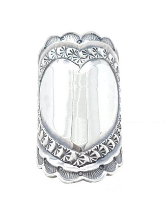 Sunshine Reeves Navajo Sterling Silver Heart Finger Cuff Ring