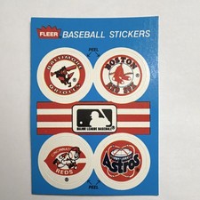 Fleer 1989 MLB Baseball Stickers Baltimore Orioles Red Sox Reds Astros