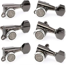 Gotoh SG381-07 MG-T Locking Tuners - 6 In-line Right-handed, Cosmo Black