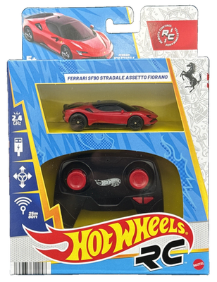 Hot Wheels 2025 HW RC Red Ferrari SF90 Stradale Assetto Fiorano