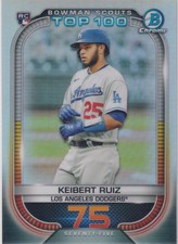2021 Bowman #BTP-75 Keibert Ruiz Chrome Bowman Scouts Top 100