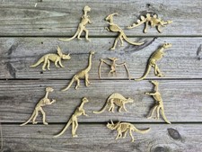 12 Soft Plastic Skeleton Dinosaur Fossil Toys Various Types- Approx. 5-6 Inches