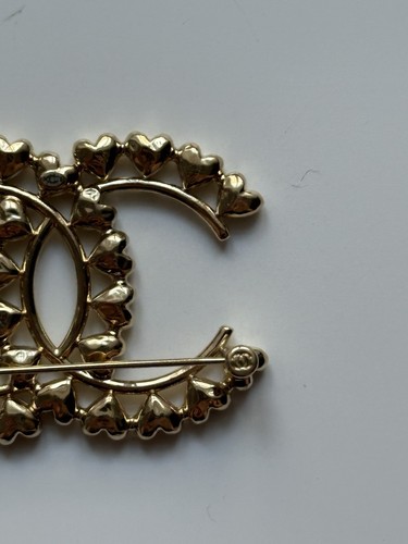 Chanel Ladies Women's brooch coco mark heart gold B23P - Bild 3 von 11