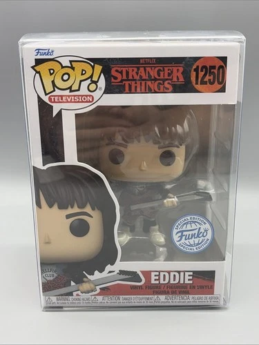 Funko Pop! Stranger Things Eddie with Guitar #1250 Special Edition W/Protector