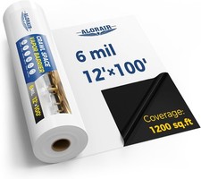 ALORAIR Crawl Space Vapor Barrier 6mil 12'x100' Coverage 1200sq.ft Encapsulation