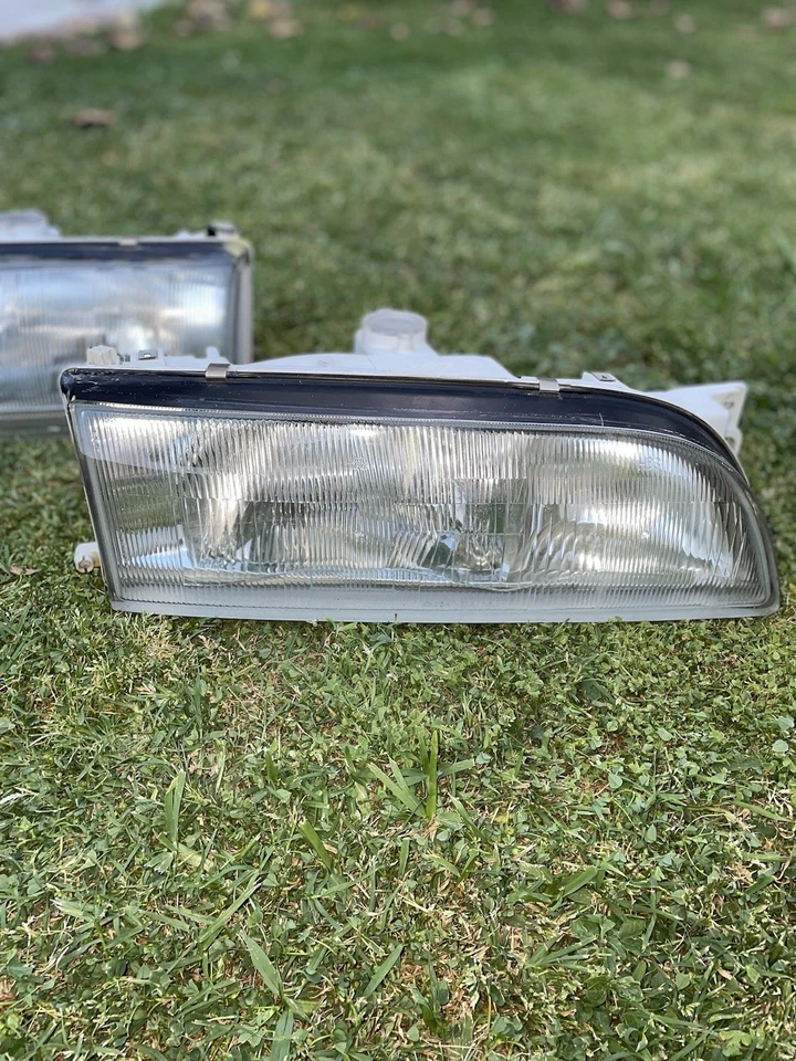 Luces de cabeza de vidrio JDM RHD 1994-1996 Infiniti Q45 G50 Kouki OEM ICHIKOH 1480 Foto 2 de 4