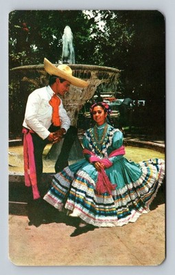 Vintage Mexican Postcard Trajes Tipicos Typical Dresses Guadalajara | eBay