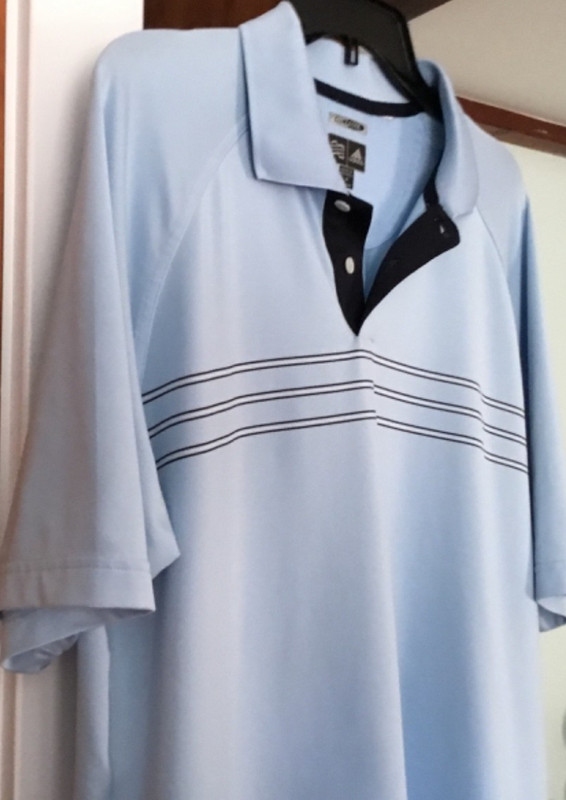 Men's Sz. M. Adidas Climacool Golf, Tennis, Short Sleeve Polo Shirt