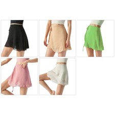 Adjustable Waist Ties Ballet Wrap Skirt for Women Dance and Gymnastics Leotards