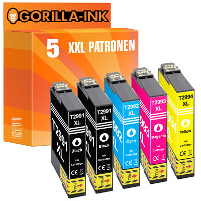 5 Patronen für Epson Expression Home XP-345 XP-352 XP-355 XP-432 XP-235 XP-245