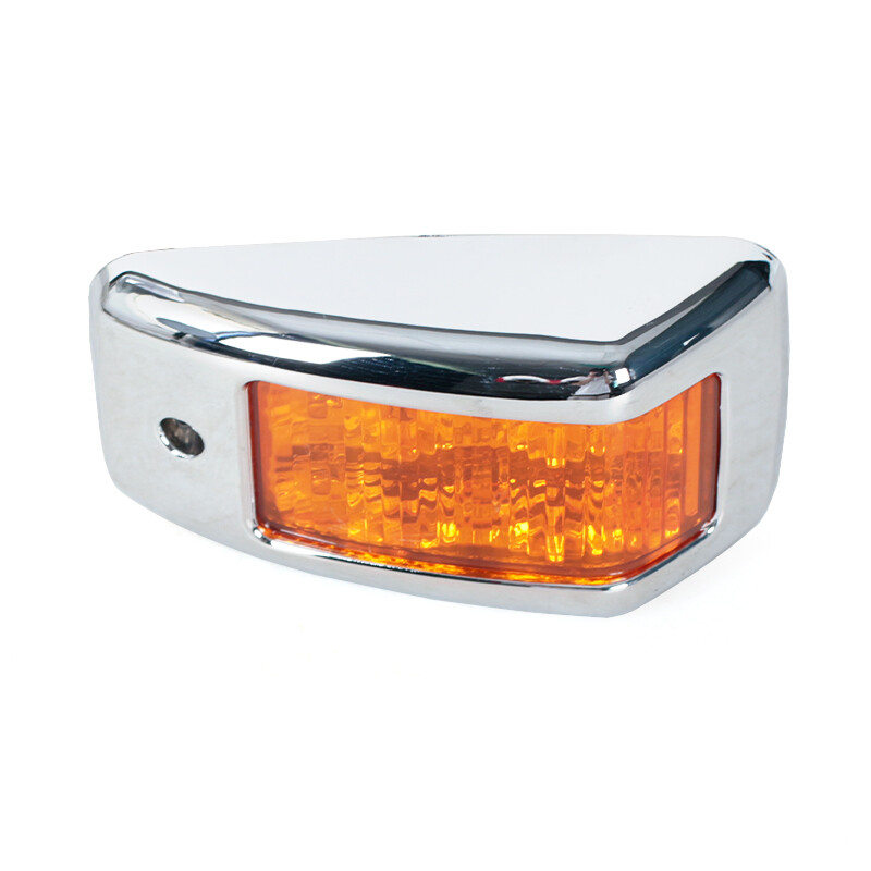 2Pcs LED Electroplated Turn Signal Light For Hino 500 700 Ranger Truck Fc Fd Gd