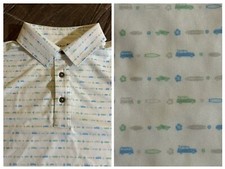 Straight Down Golf Polo Shirt Men s Medium All Over Print Performance