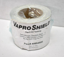 Rollo de acero inoxidable autoadhesivo intermitente VaproShield Pro Shield Vapr-SS de 4"x50'