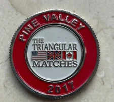 2017 Pine Valley International Team Triangular Matches Colorized Token