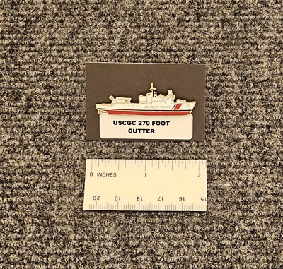 USCG WMEC 270 Foot Famous Class Medium Endurance Cutter Enamel Lapel Pin