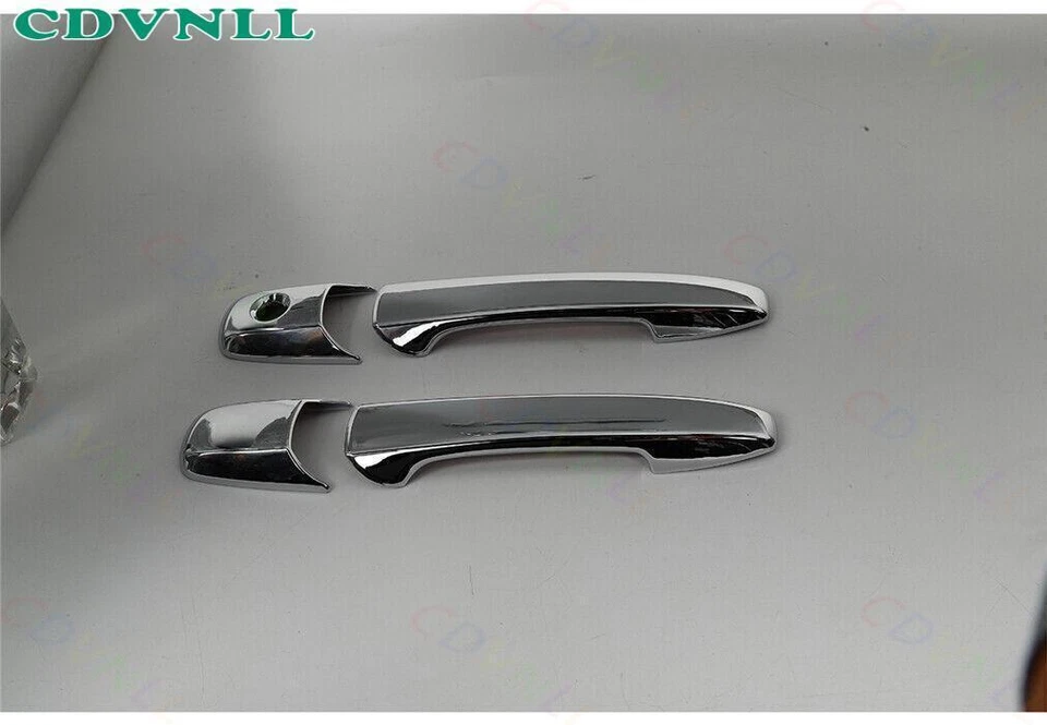 For Ford Mustang 2010-2014 Chrome Silver Exterior Side Door Handle Strip Trim 4* Foto 2 de 4