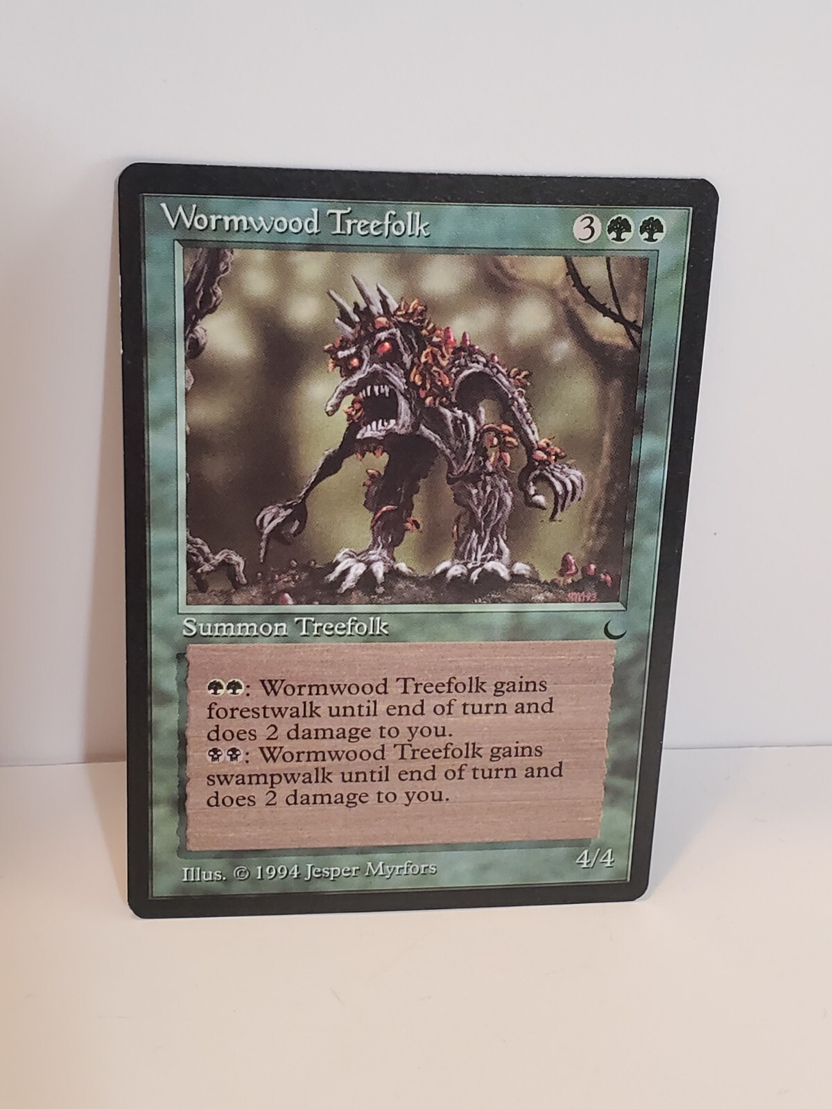 Wormwood Treefolk MTG The Dark Rare Green Creature NM