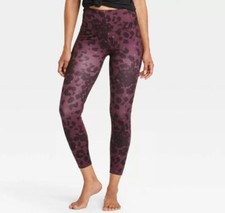 Women's Leopard Print Contour Power Waist High-Waisted 7/8 Leggings 24" - All in