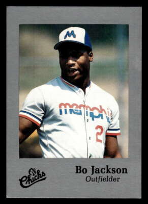 1986 TIME OUT SPORTS MEMPHIS CHICKS SILVER BO JACKSON #NNO EX-EXMT X7920
