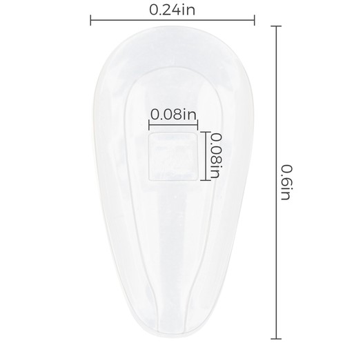 Naso di ricambio in silicone cristallo trasparente per pietra miliare/pinza Oakley - Foto 2 di 8