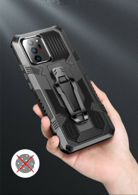Hart Hülle Ständer Handy Phone Back Case Für Samsung S21 S20FE J7 J2 M31 Note 10
