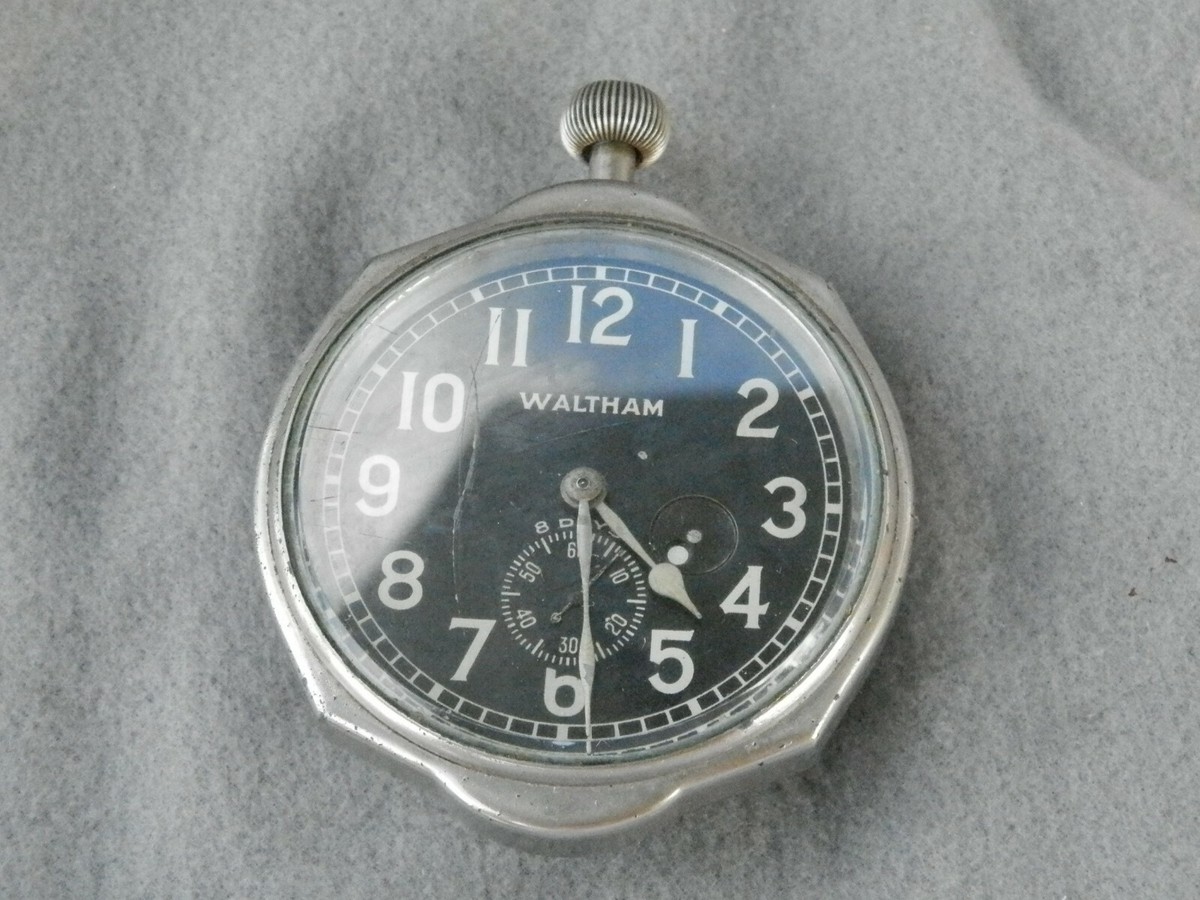 Vintage Waltham Watch Co Day Jewels Art Deco Car? Clock Estate