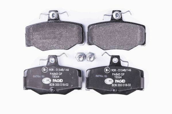 Hella 8DB 355 018-021 Bremsbelagsatz, Scheibenbremse Passend FüR Nissan-image