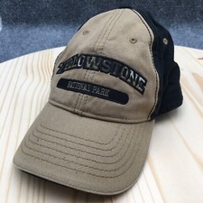 Yellowstone National Park Baseball Cap Hat Mens Brown OS Adjustable Curved Brim