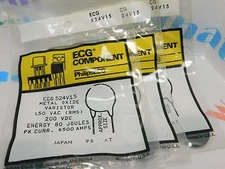 ECG524V15 / COMPARABLE TO NTE524V15 / METAL OXIDE VARISTOR / 3 PIECES (qzty)