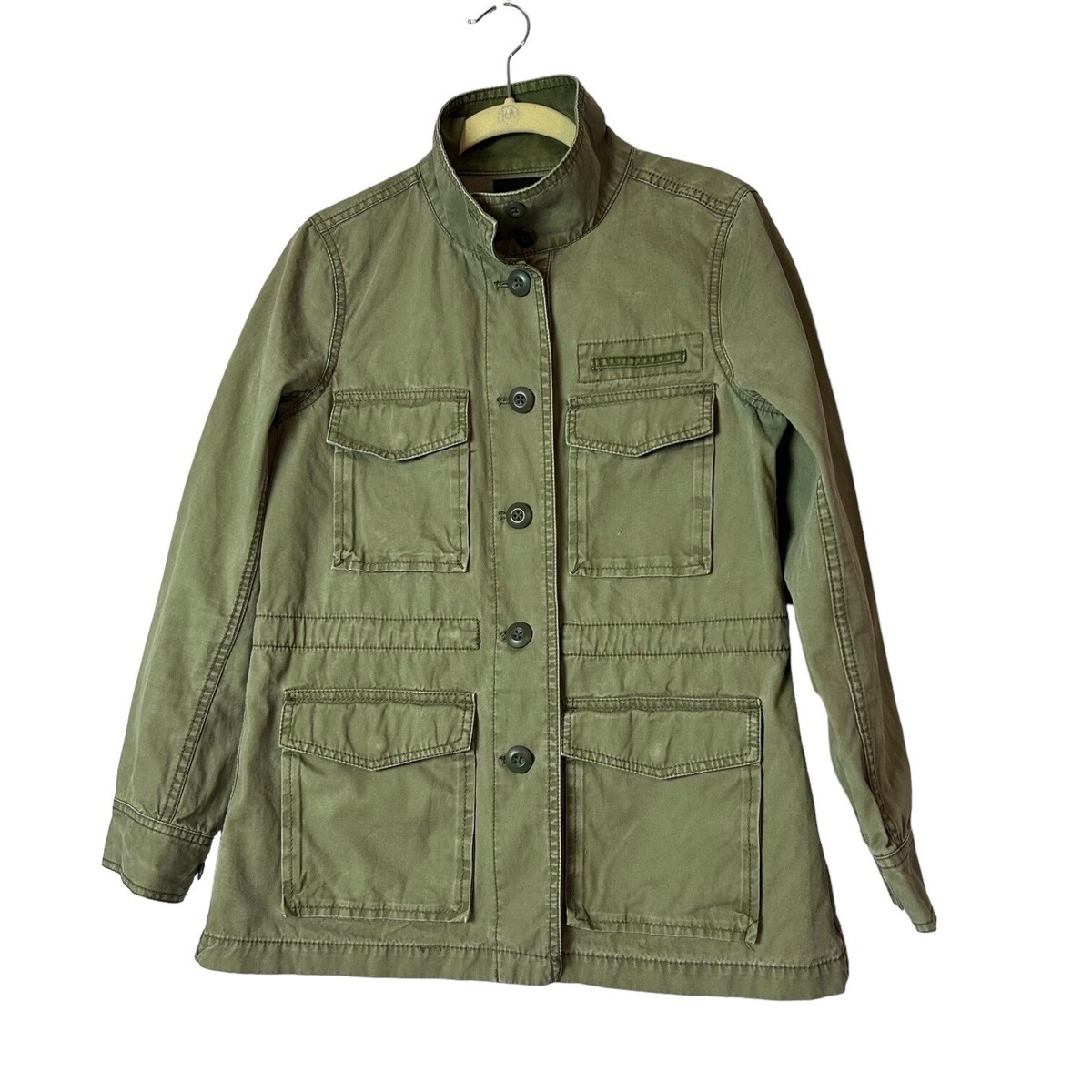 Madewell Army Green Catskills Utility Jacket 100% Cotton Size