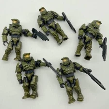 5pcs Mega Blok Construx Halo Heroes UNSC Master Chief Mini Builing Figures 