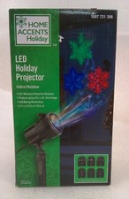 Home Accents Holiday LED Moving Light Projector With 6 Interchangeable Slides NE