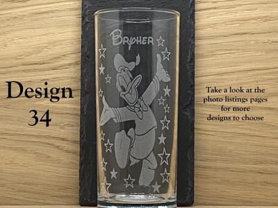 Disney Highball Glas graviert & personalisiert mit jedem Namen | DHBG-OGB