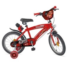 Bicicletta da Bambino 16 Pollici Cars con Rotelle Bici Mountain Bike per Bimbo