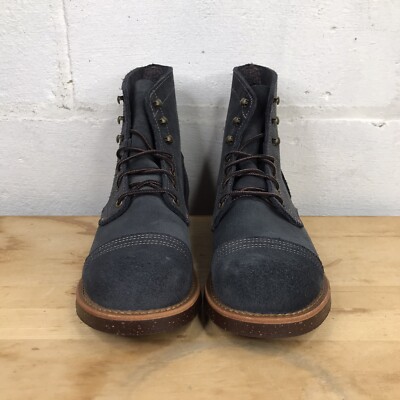 Red Wing Shoes Mens 6.5D Iron Ranger 8117 Navy Abilene Roughout